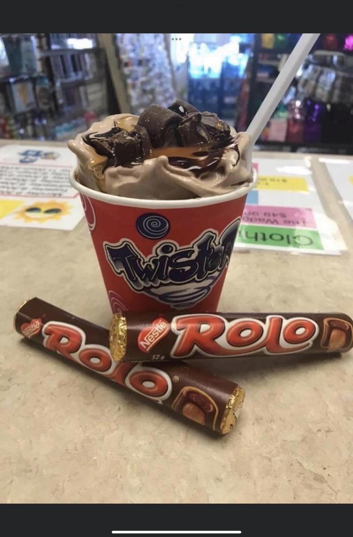 Rolo ice cream 