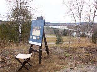 Group of Seven interpretive panel in Nipigon