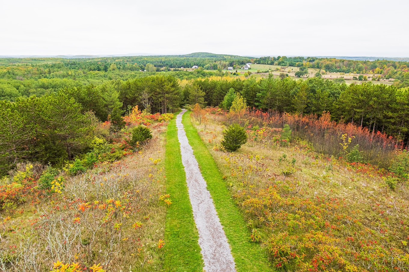 the conservation trail from above