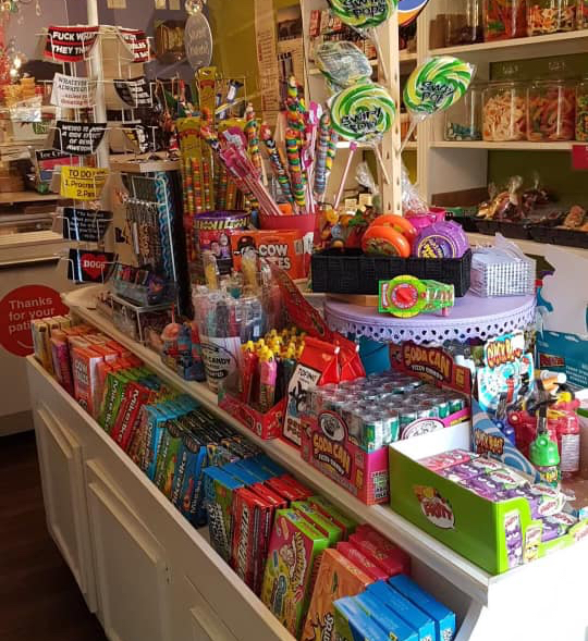 candy in a candy store