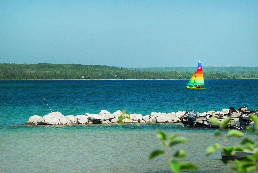 Shore front of resort