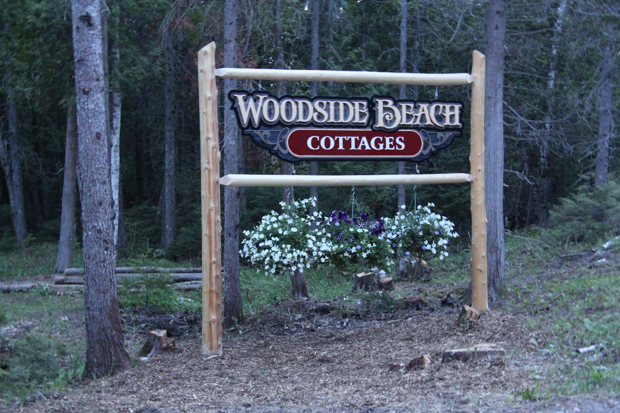 Sign at entrance to property