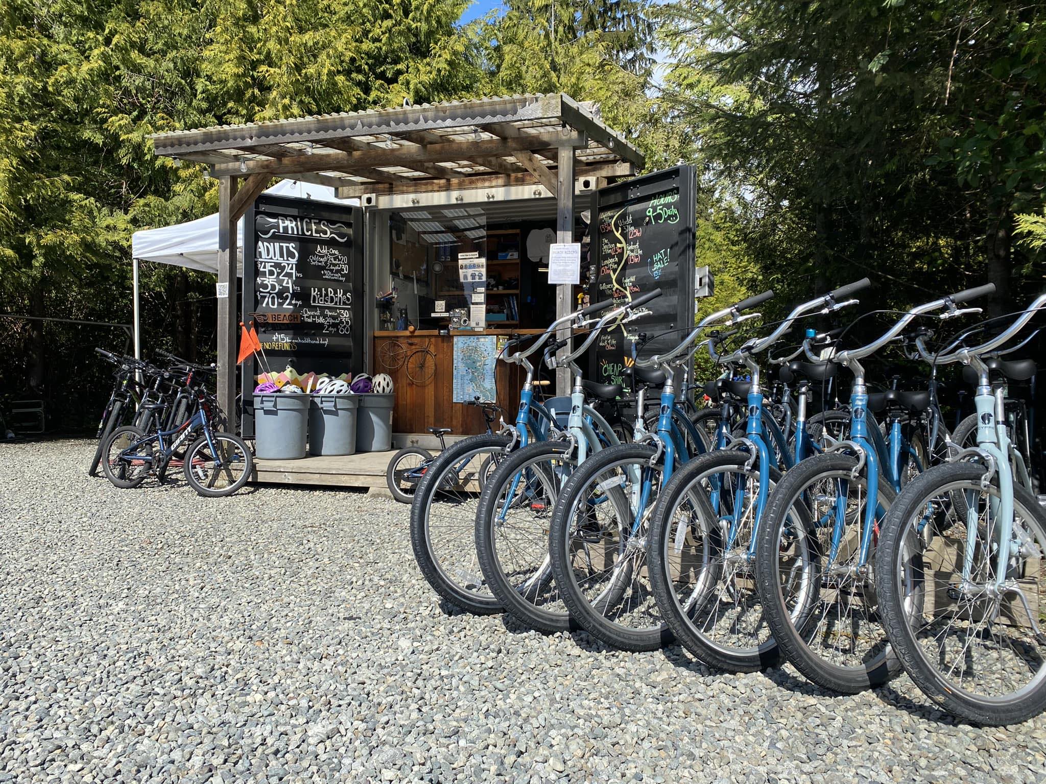 bikes lined up