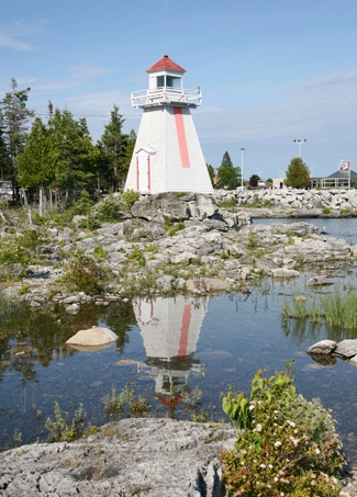 Lighthouse on rocks