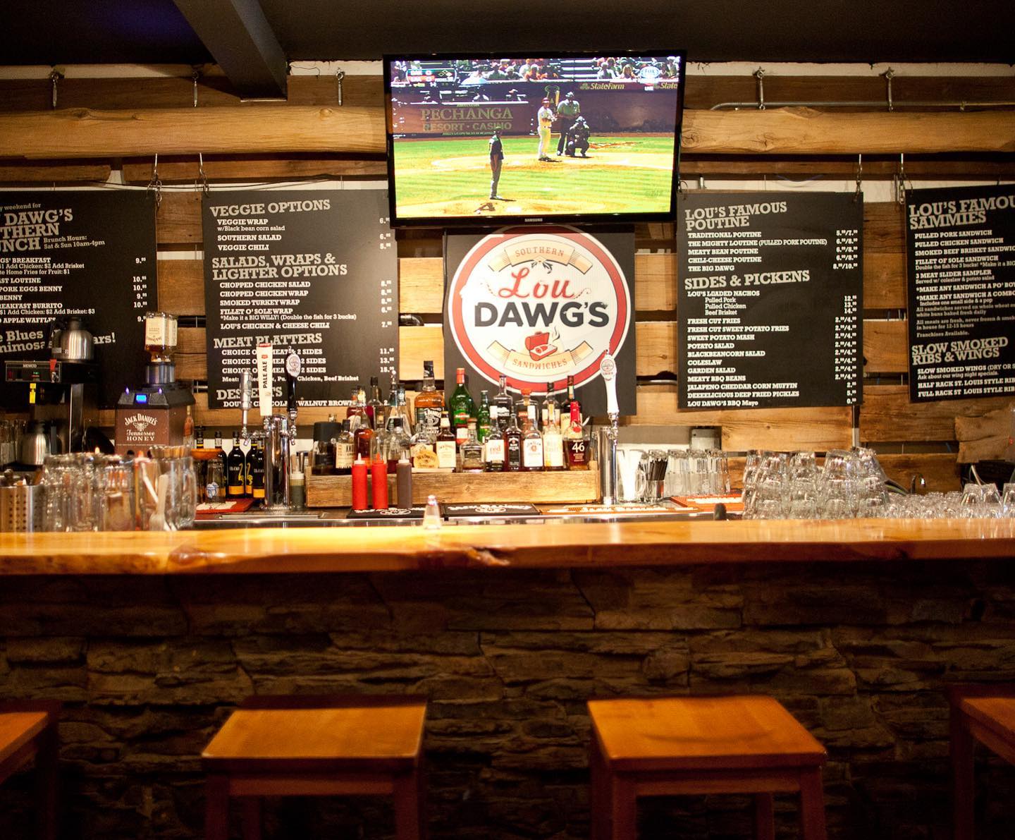 Bar inside of restaurant