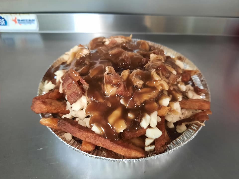 hearty bowl of poutine