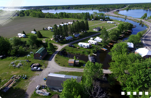 Arial view of park