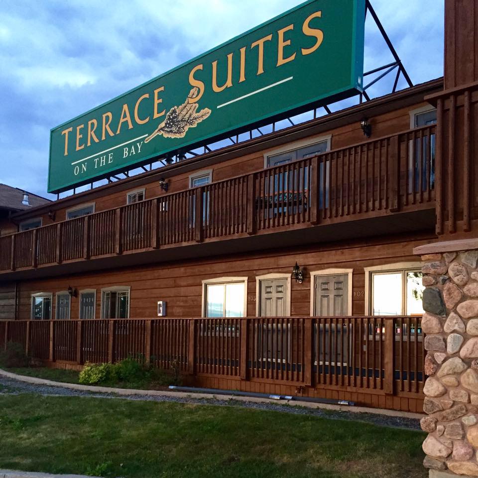 Exterior of building with sign