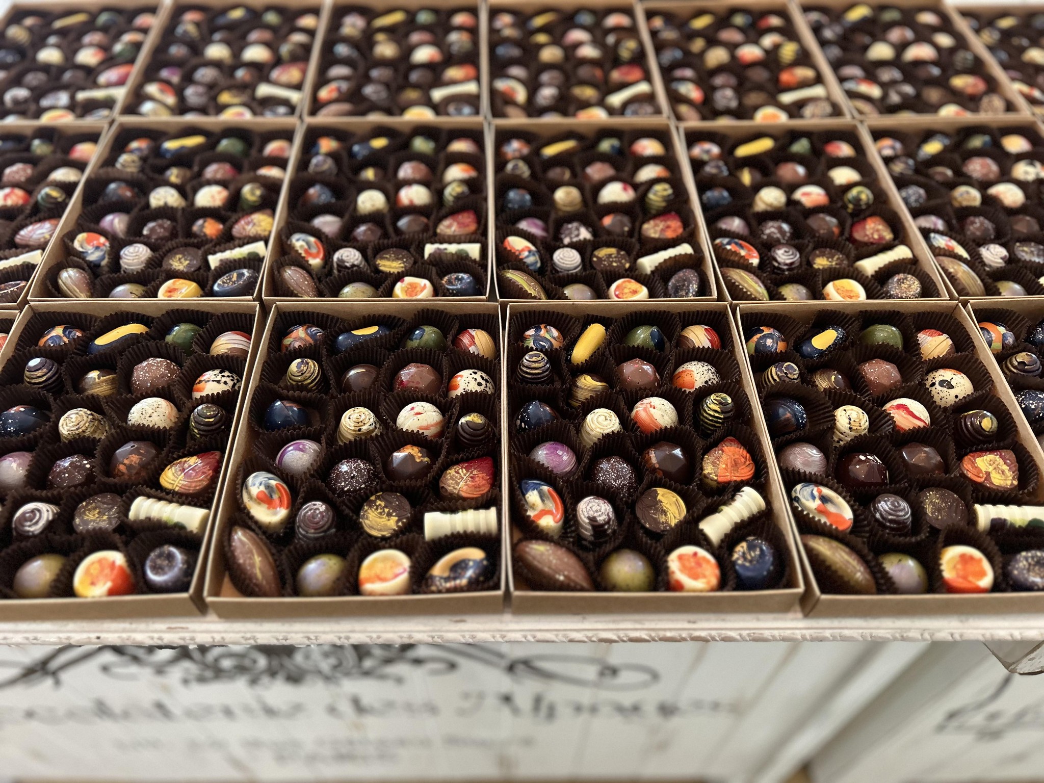 Assortment of chocolates