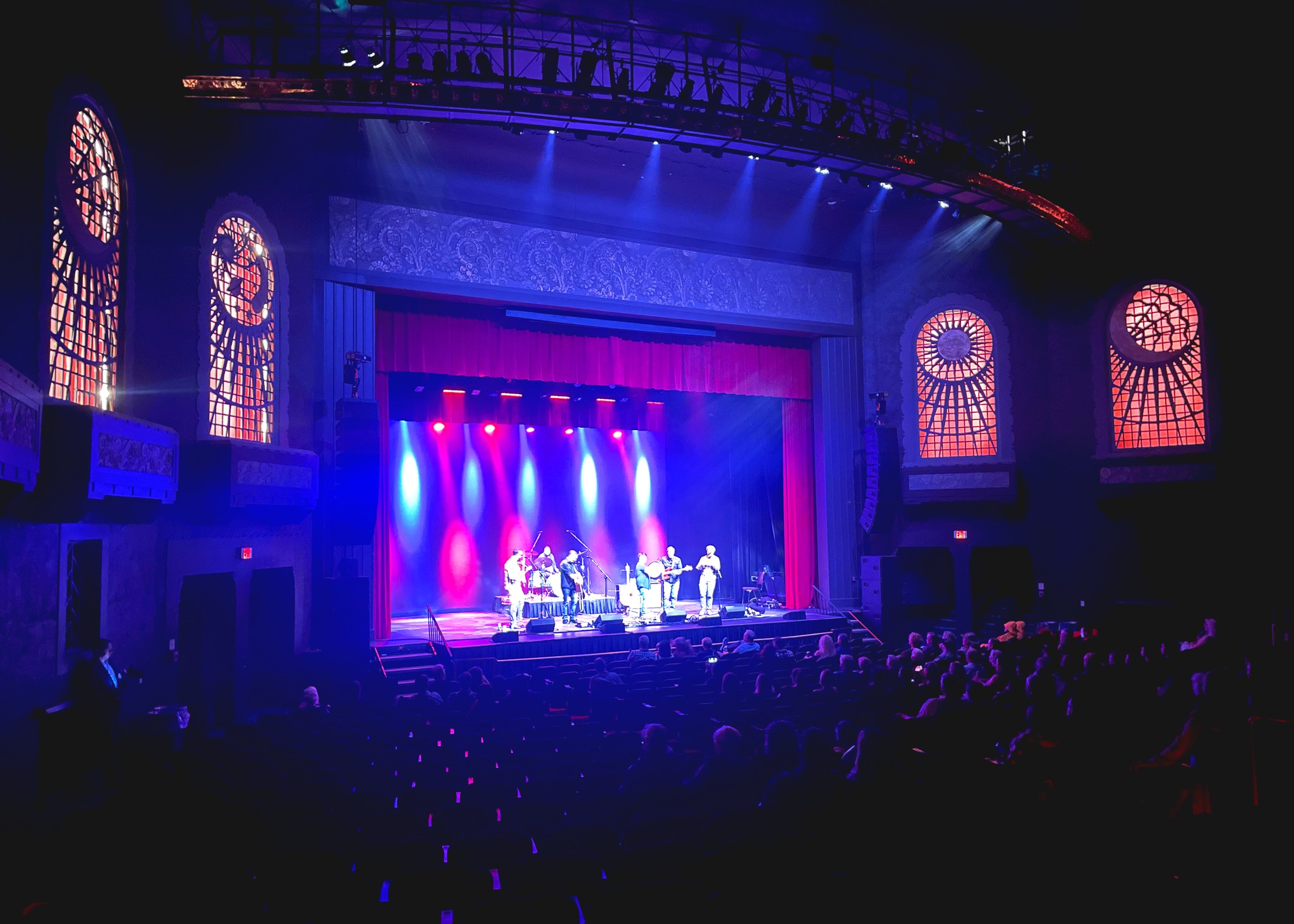 Stage with performers 