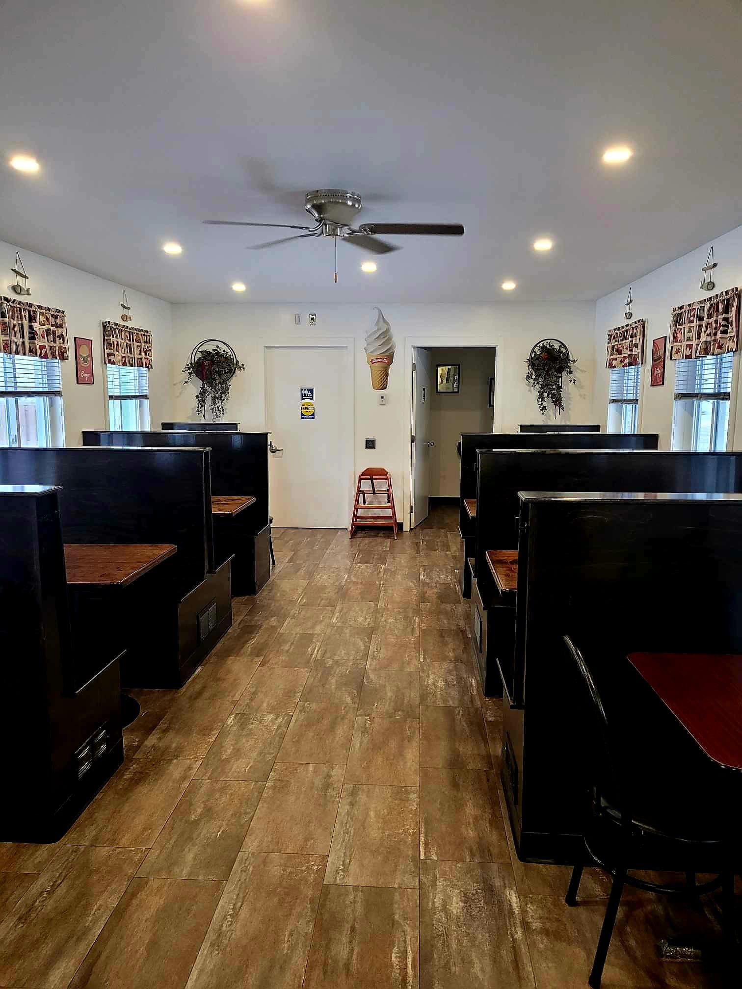 Interior of restaurant