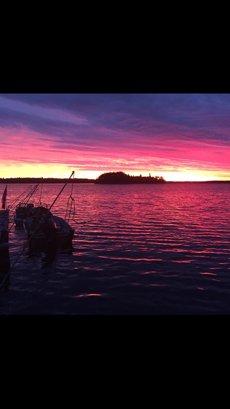 Sunsetting across the lake