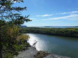 clifftop looking over lake