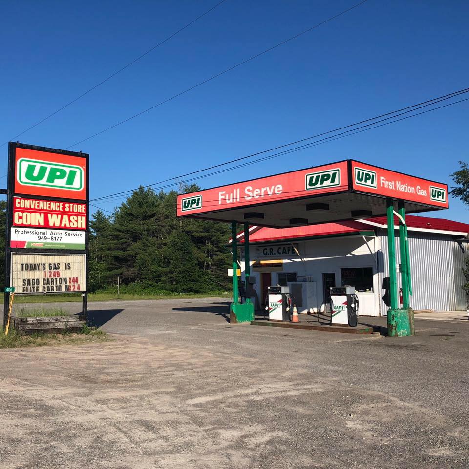 Exterior of gas station