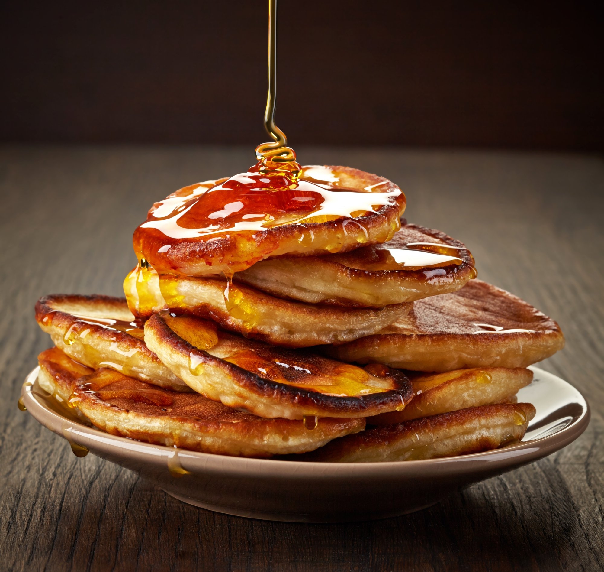 pancakes with maple syrup