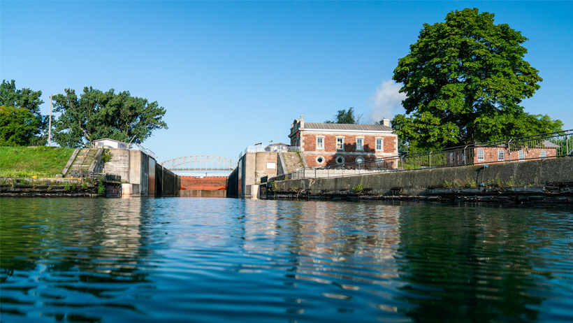 Lock to bypass rapids