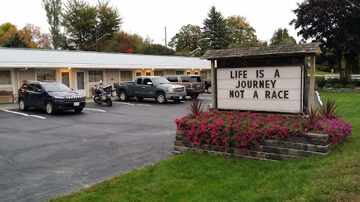 Exterior of Motel with sign