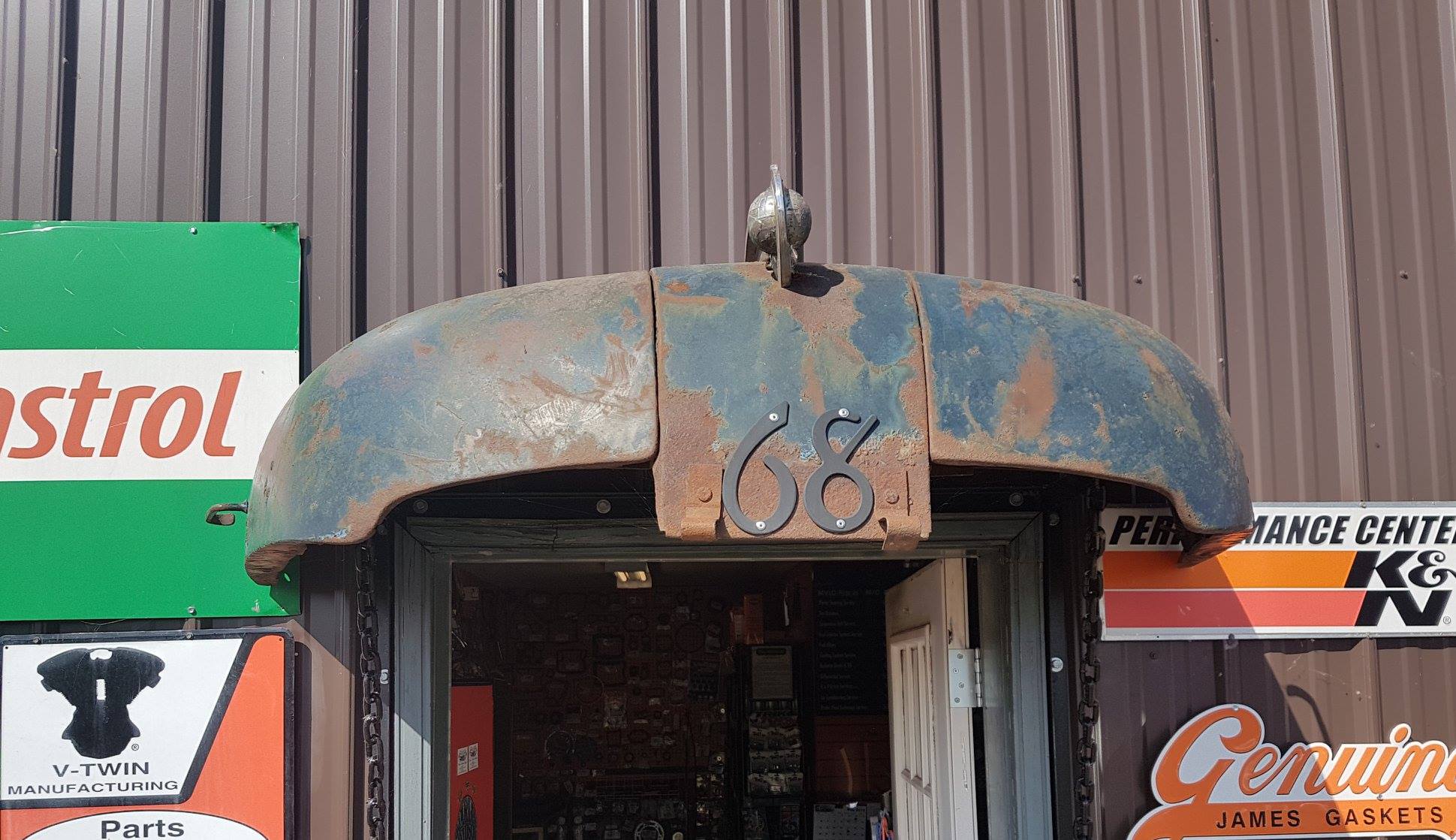 Entrance to repair shop