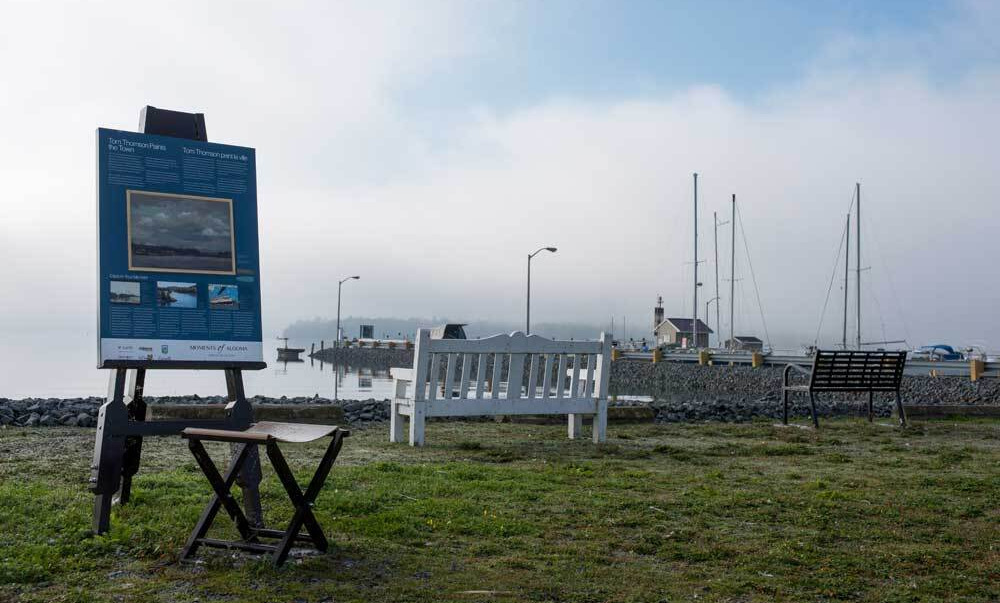 Interpretive Panel at marina