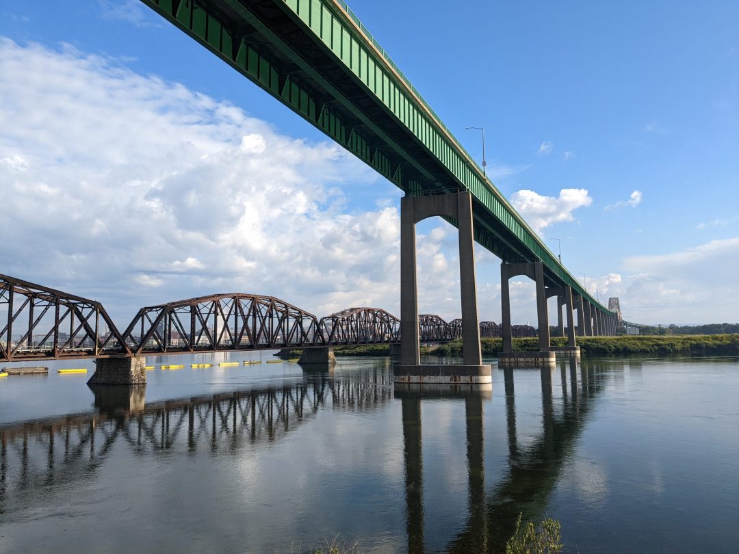 View of the bridge from underneath