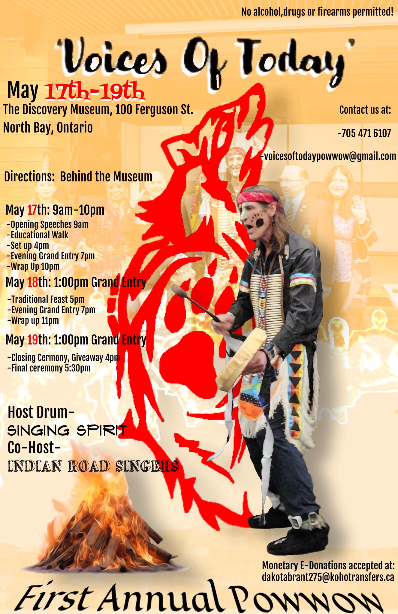 voices of today pow wow poster