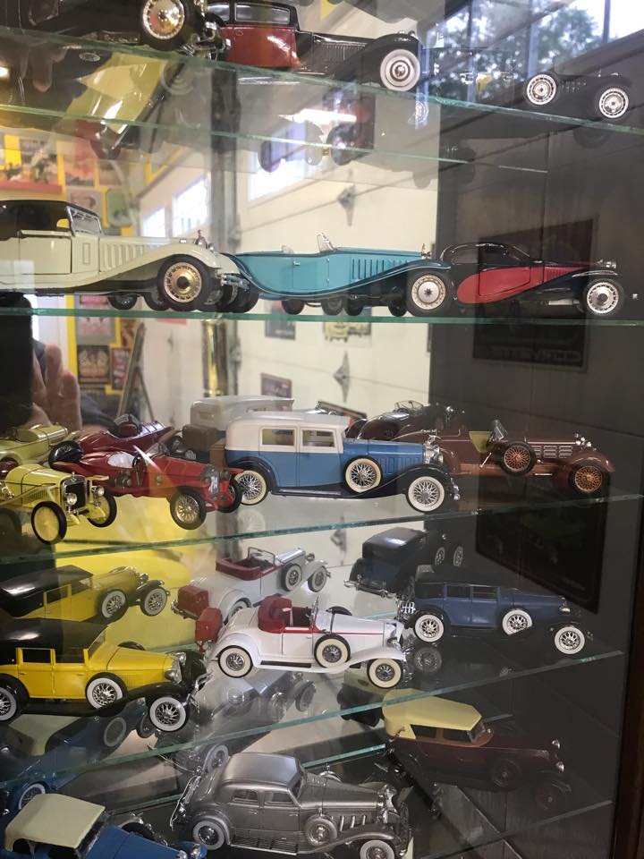 Miniature cars in case