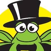 Logo of frog with hat