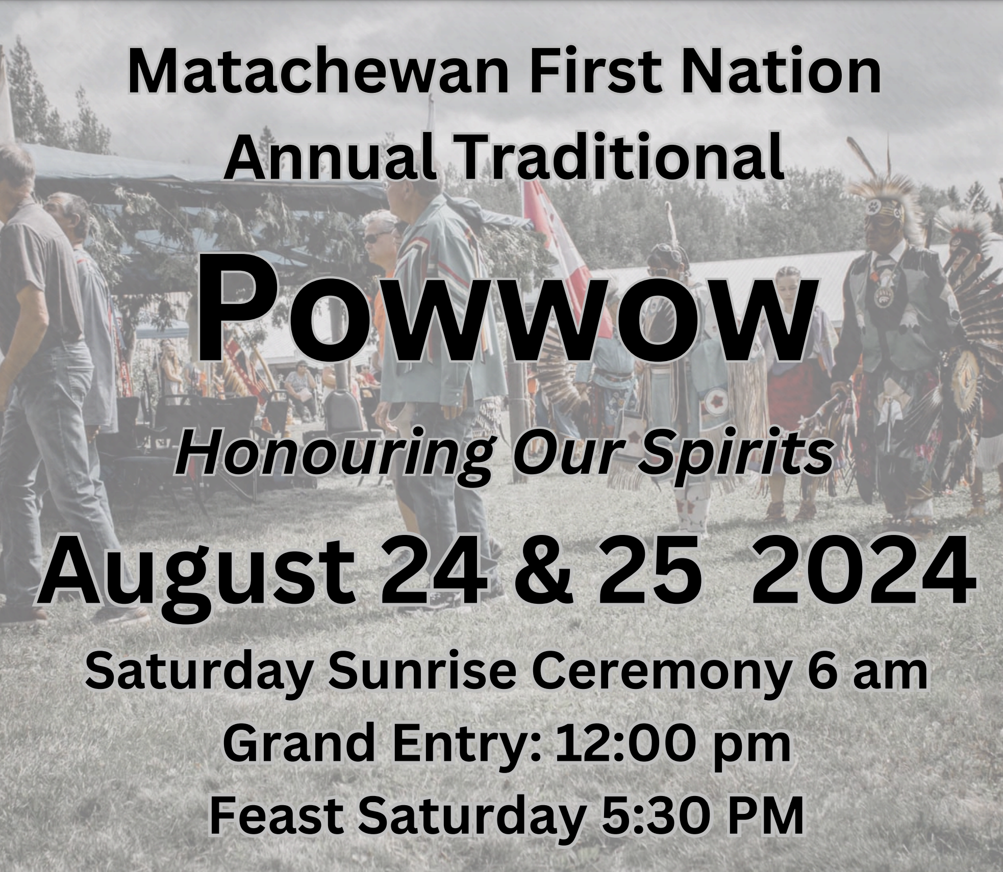 Matachewan First Nation Powwow 2024 poster