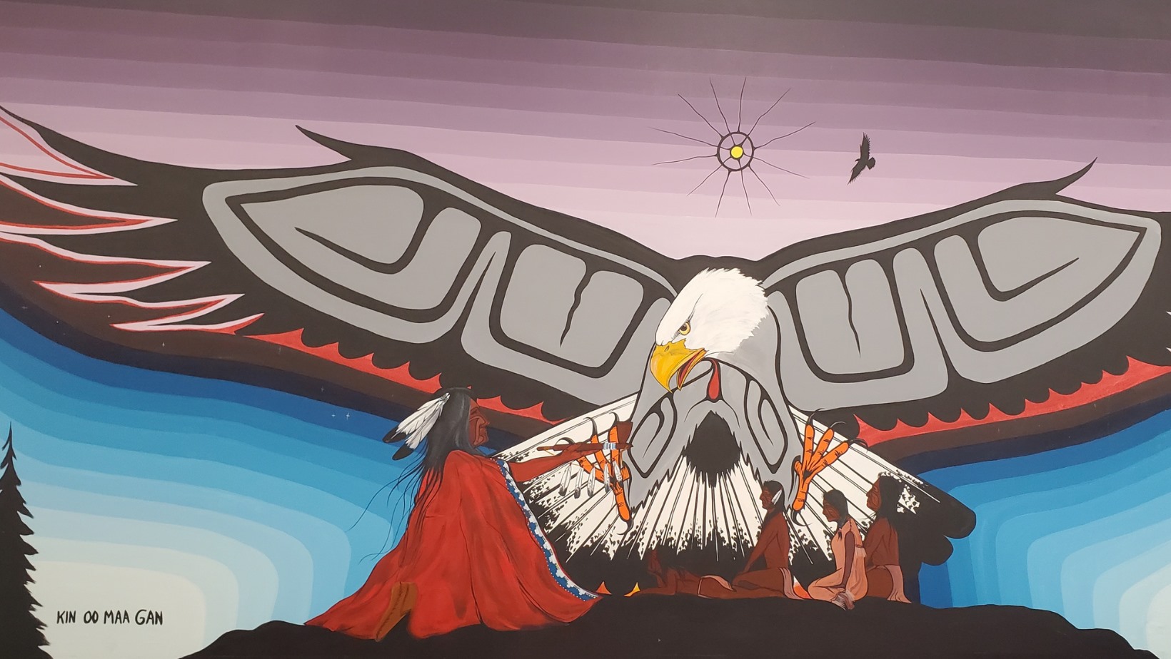 curve lake first nation eagle painting