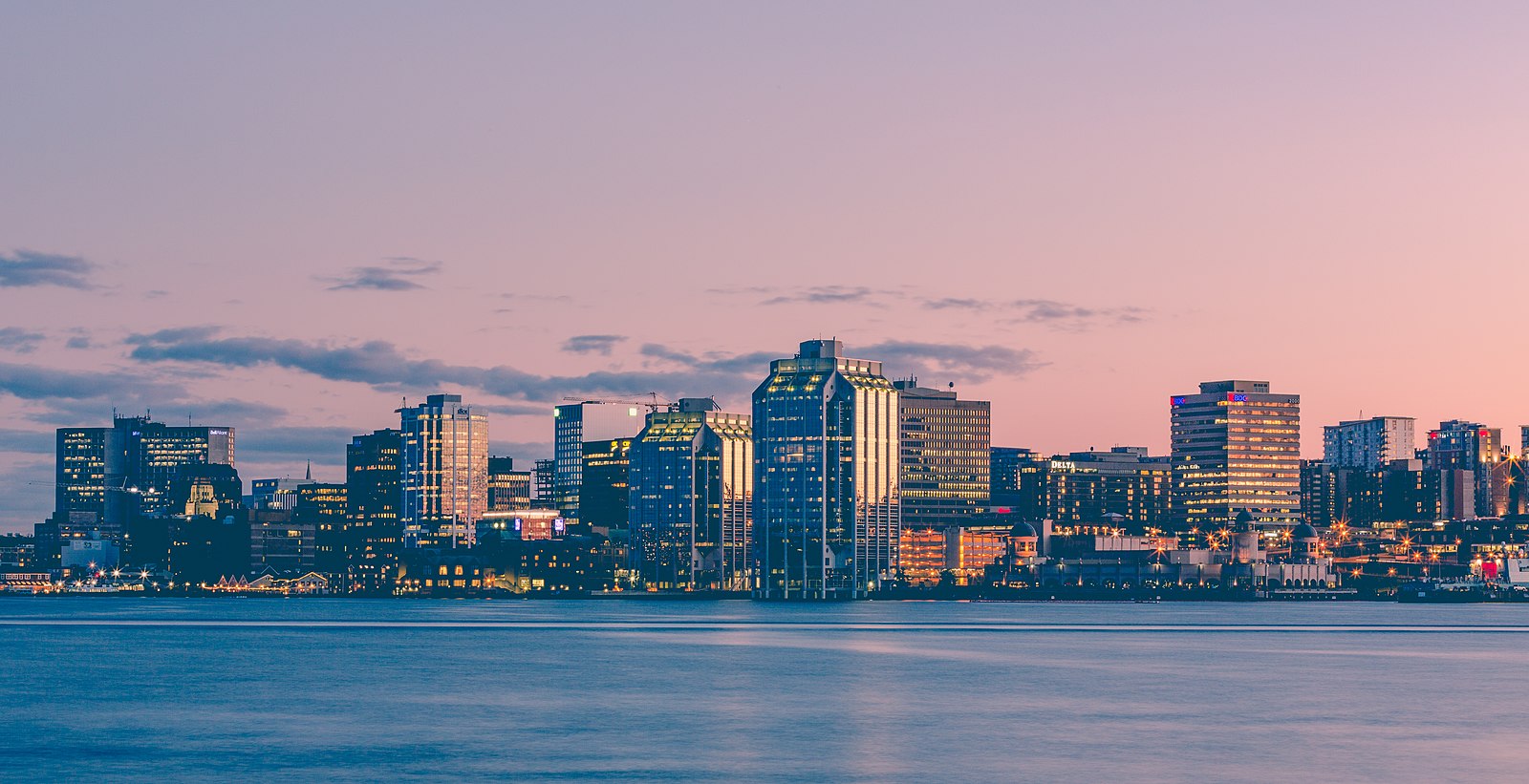 halifax harbour sunset skyline