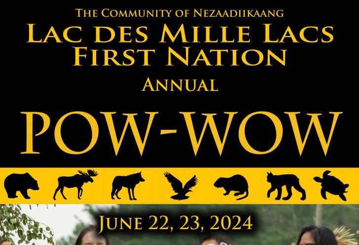 Lac Des Mille Lacs First Nation Annual Pow-Wow 2024 poster