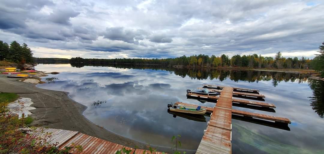 Docks on water