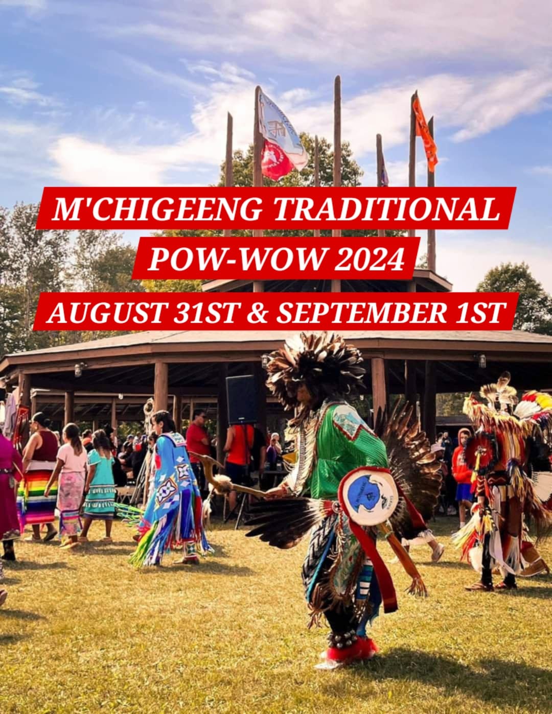 35th annual mchigeeng pow-wow 2024 poster