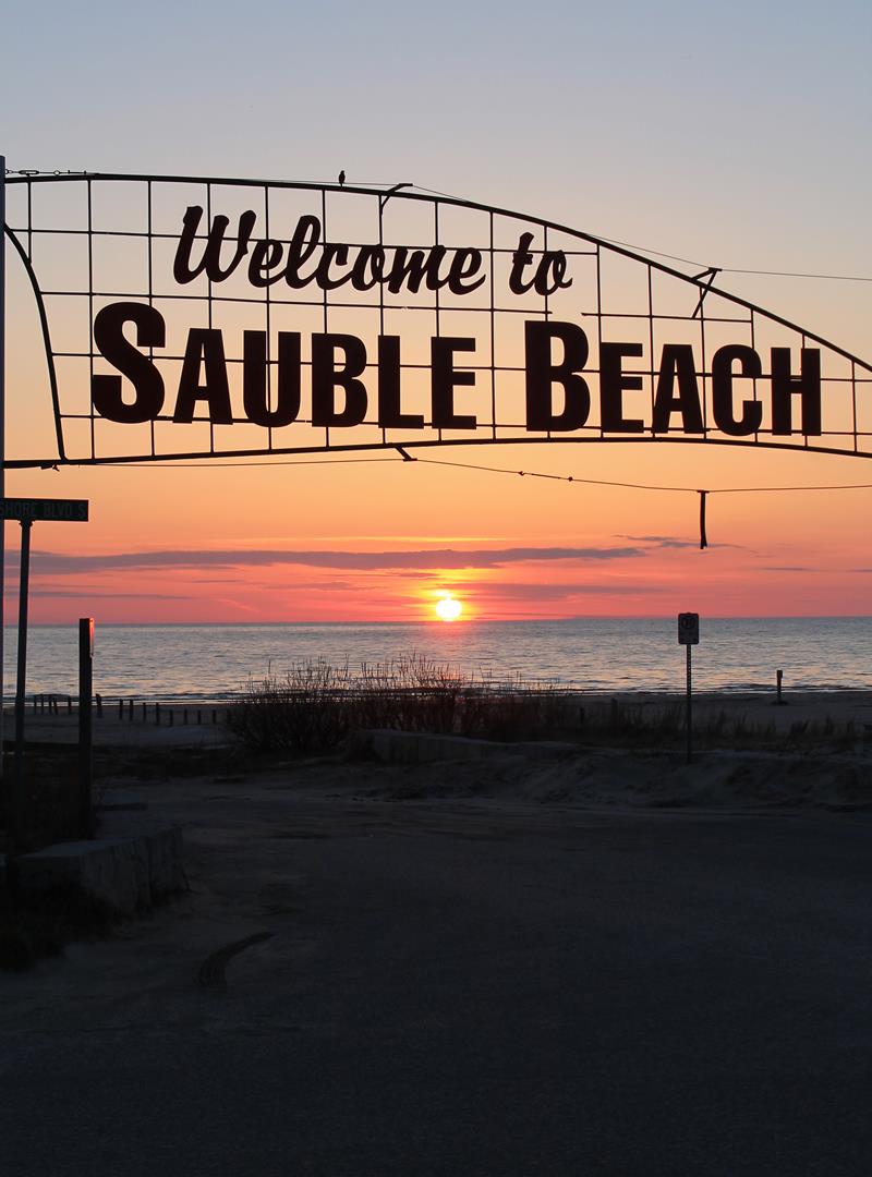 sign at sauble beach ontario