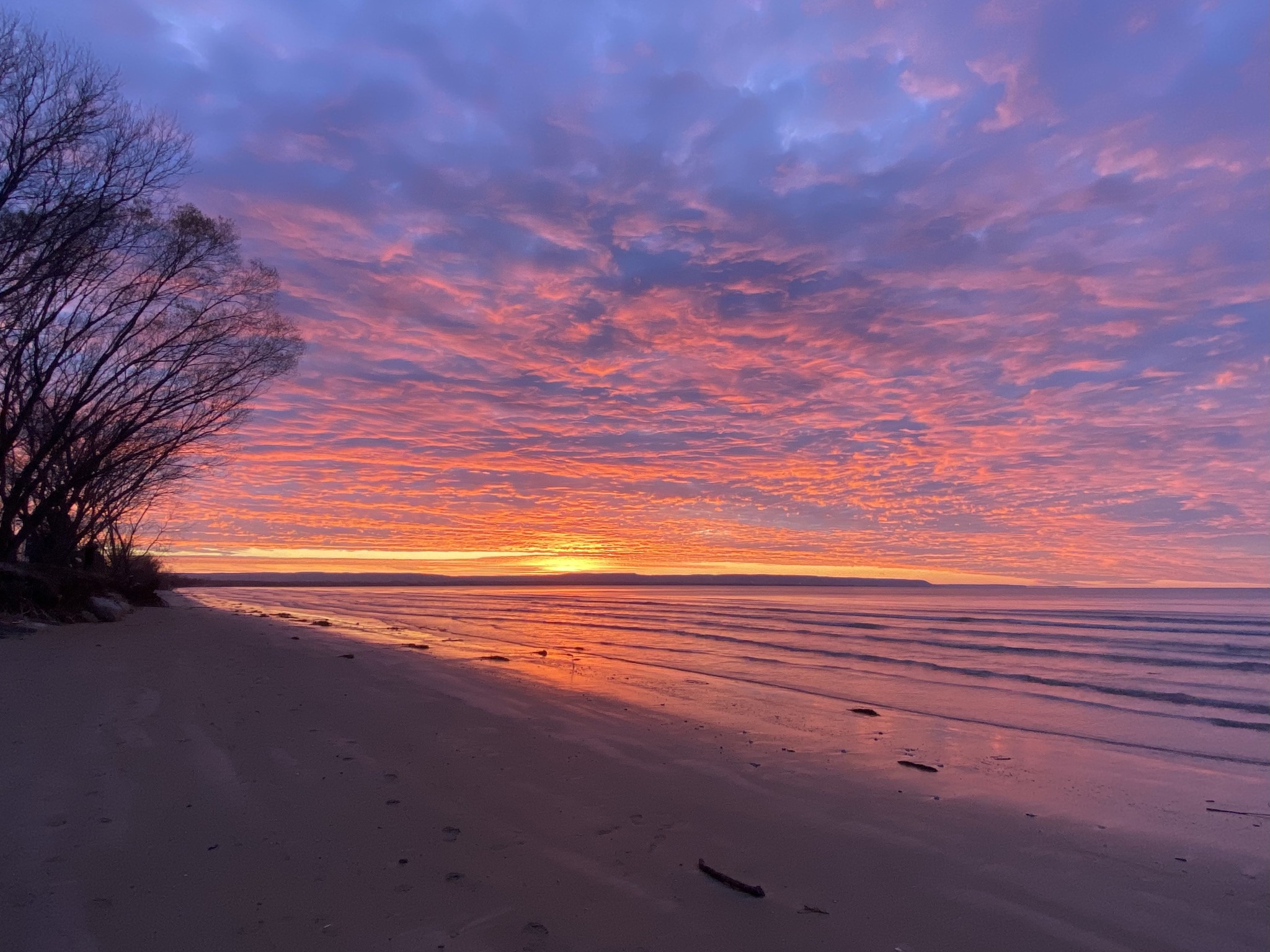 sunset at Wasaga Beach Provincial Park ontario