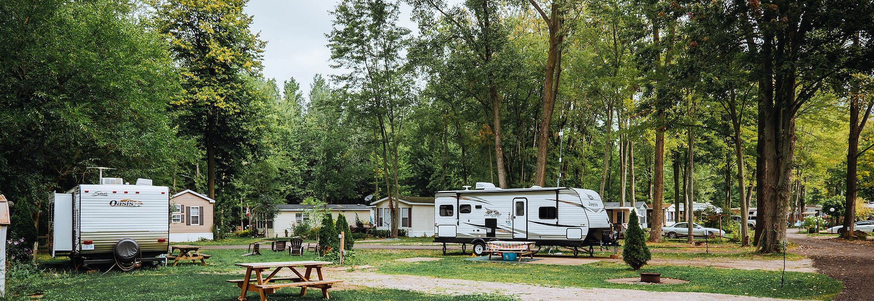 RVs at Sun Retreats Ipperwash Lambton Shores Ontario