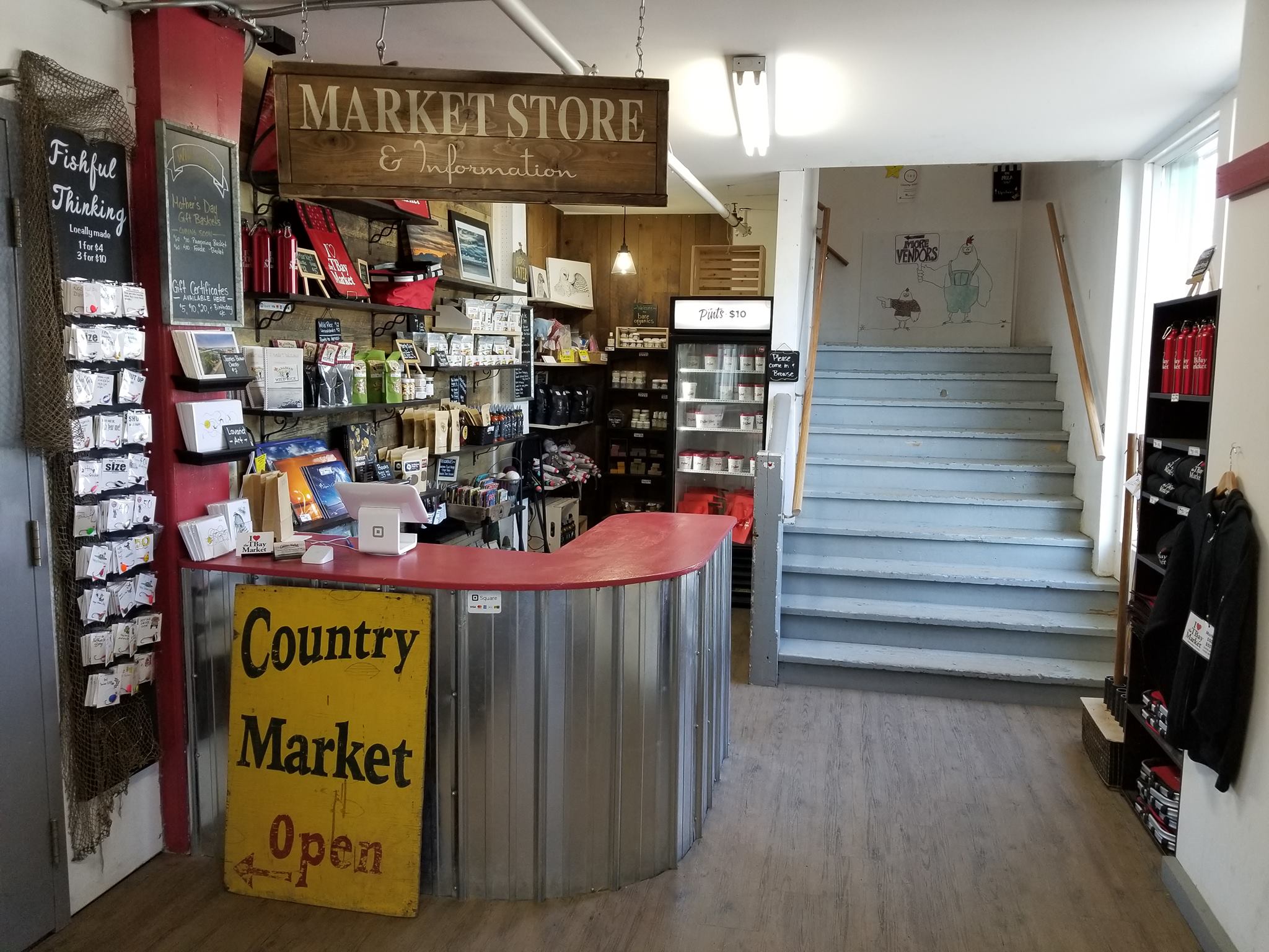 entrance to the TBay market