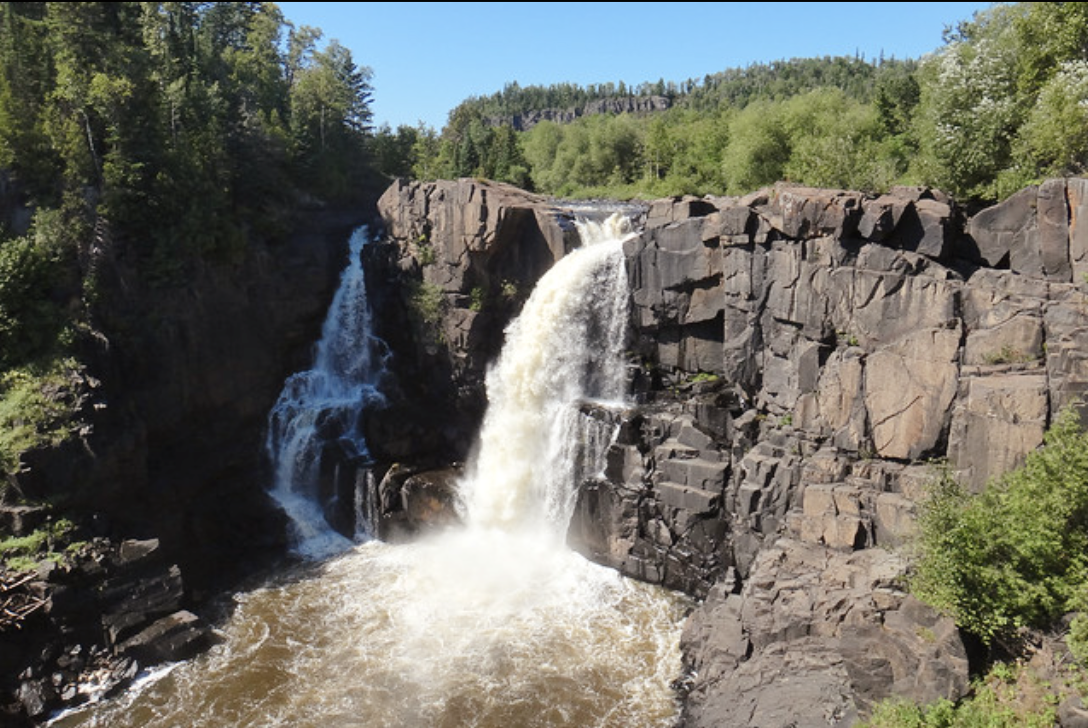 waterfalls at pigeon river provincial park ontario