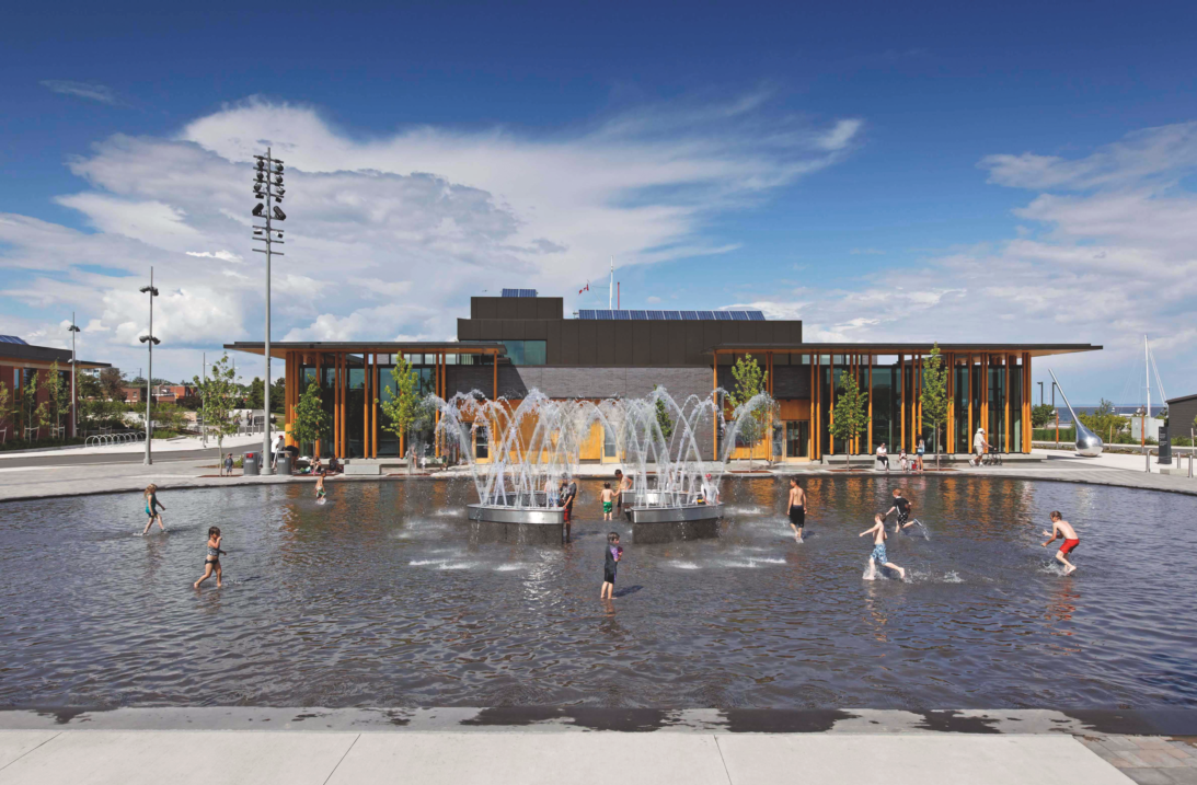 Splash Pad at Prince Arthurs Landing on Thunder Bays Waterfront