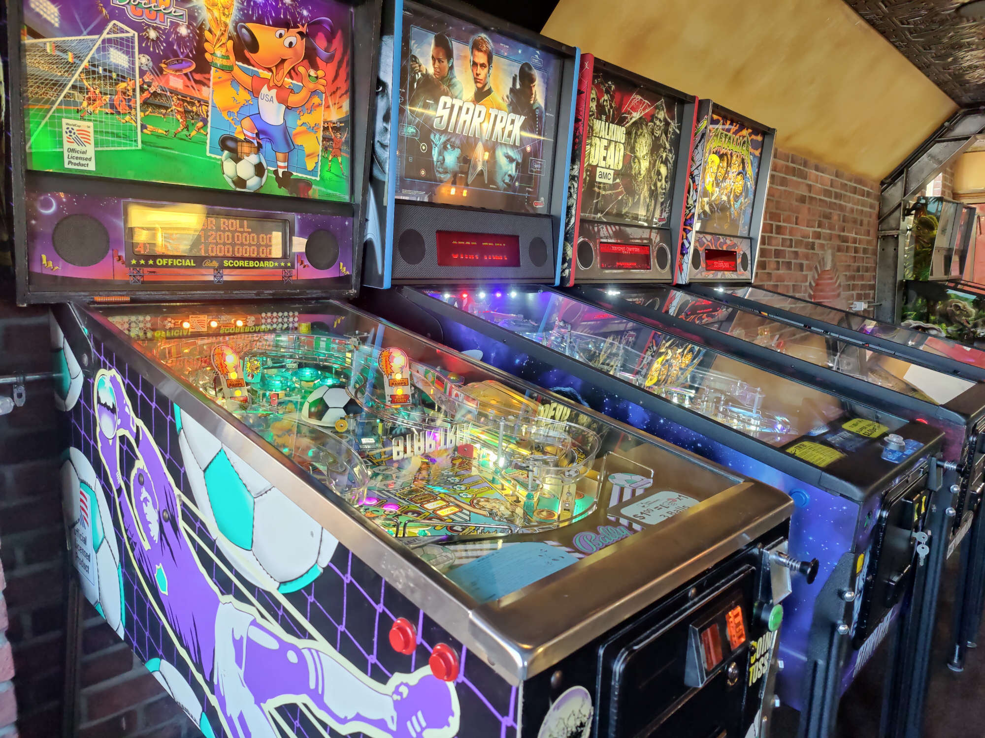 pinball machine at the titled turret thunder bay ontario