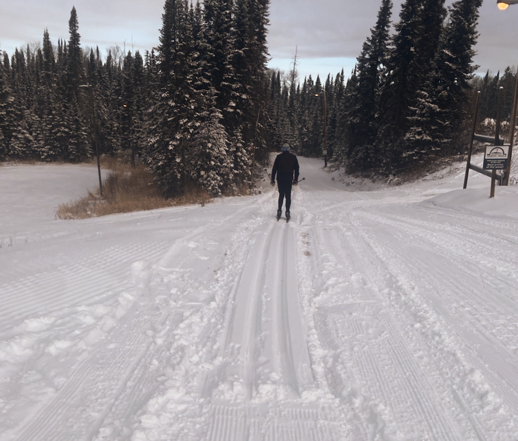 cross-country skiing at Kamview Nordic Centre