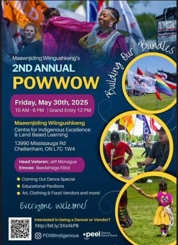 2025 Maawnjiding Wingushkeng pow wow poster
