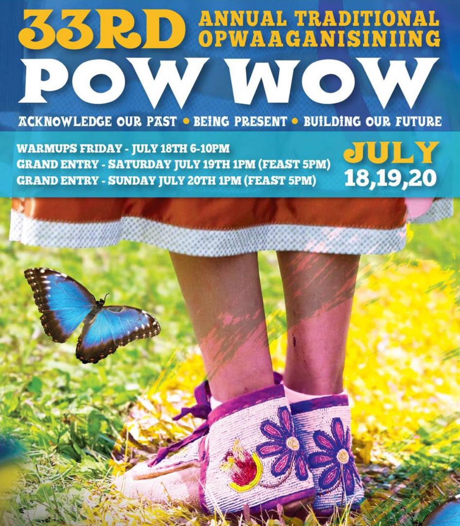 33rd Annual Traditional Opwaaganisiniing Pow Wow poster
