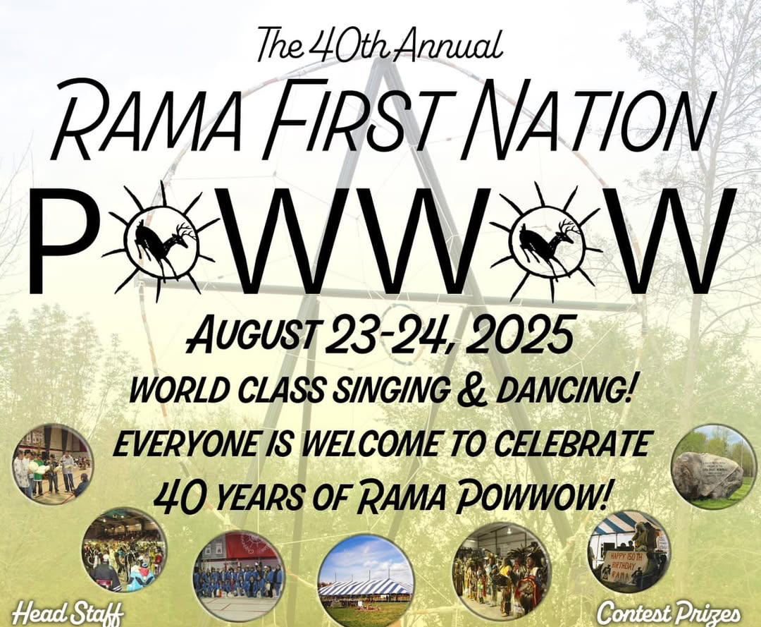 40th Annual Rama Pow Wow poster 2025