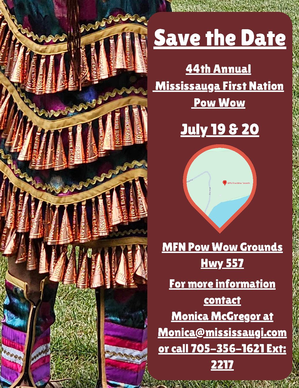 Mississauga First Nation 44th Annual Traditional Pow Wow poster