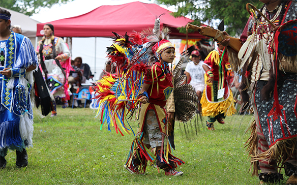 dancer at Chippewas of Kettle and Stony Point First Nation Annual Pow Wow