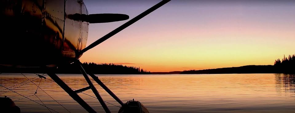 Floatplane on a lake
