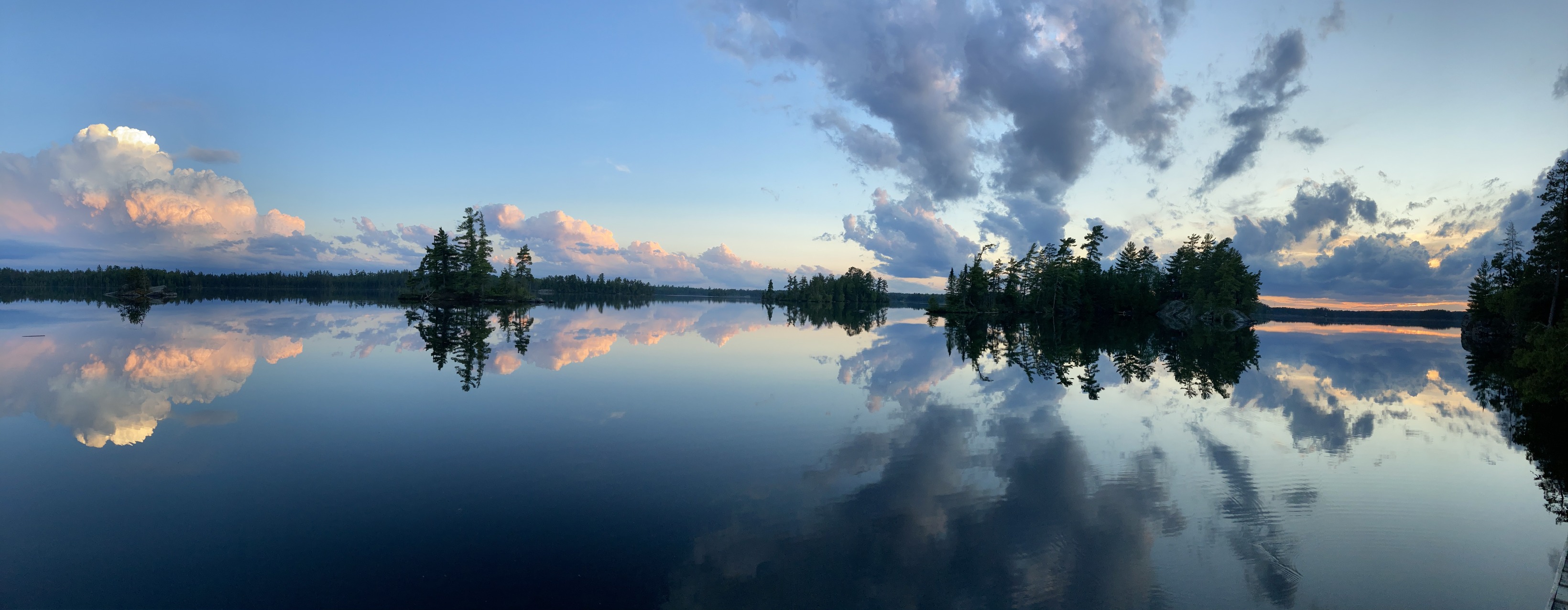 Lake at sunset