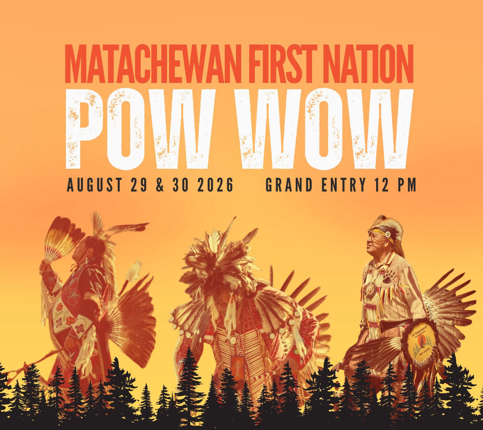 2026 Matachewan First Nation Pow Wow poster