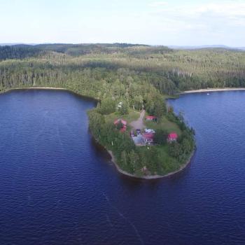 Northern Portage Lodge aerial